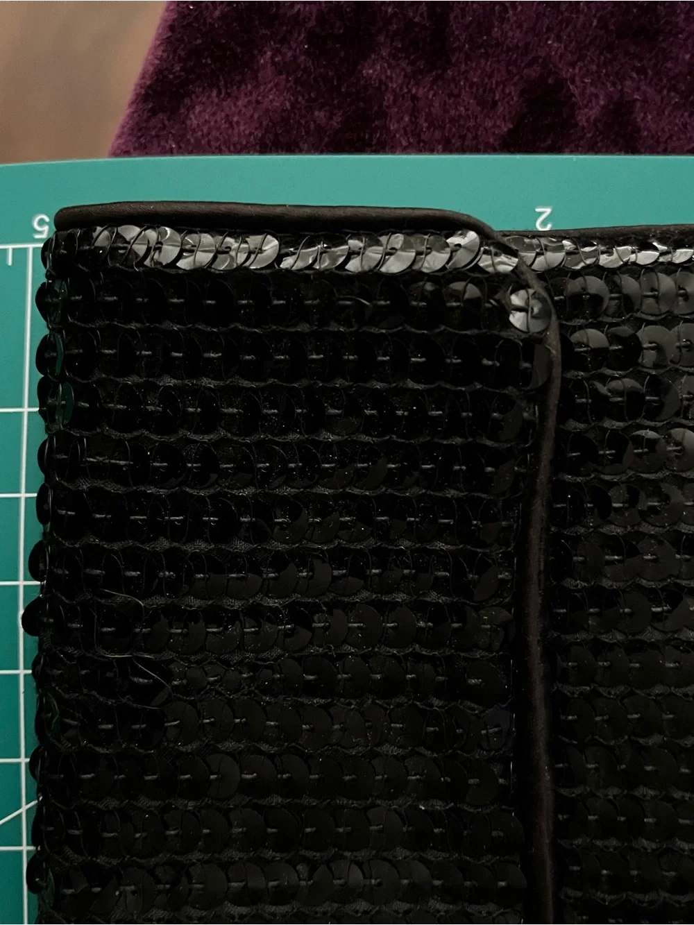 Yummy Fancy NORELL Black Sequin Rhinestone Clutch